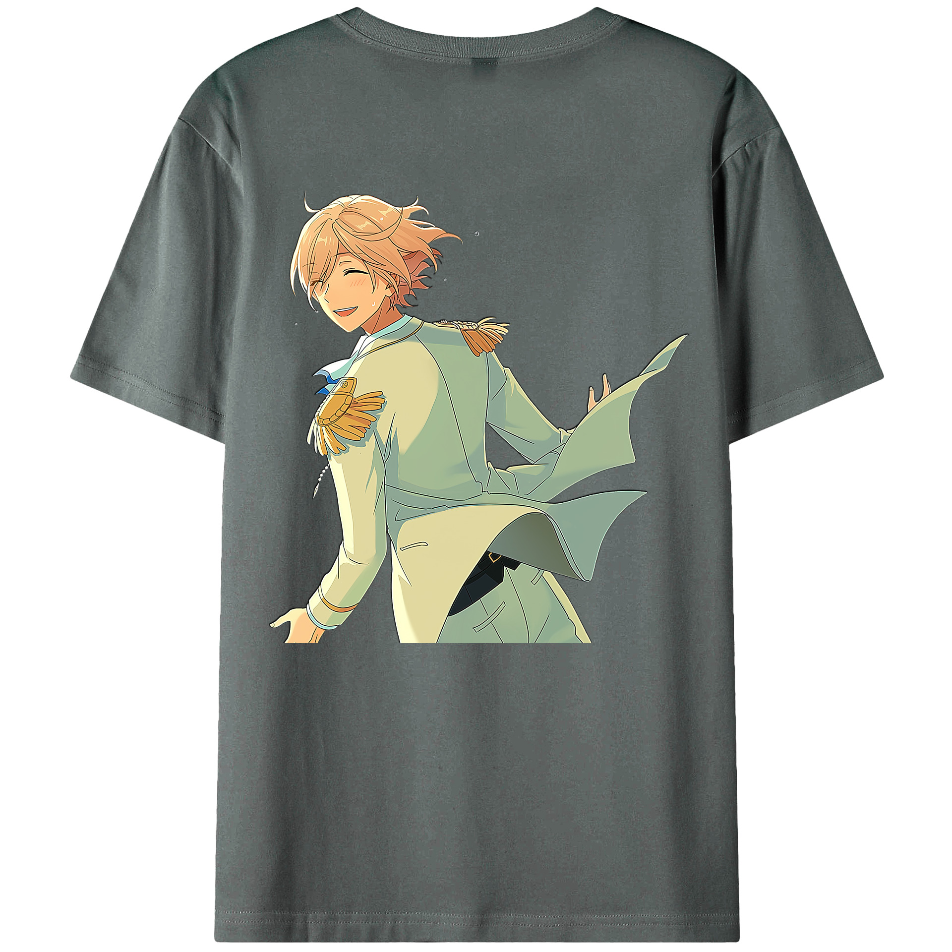 （画像用） あんさんぶるスターズ! Ensemble Stars 綿100％ メンズ半袖Tシャツ（バックプリント） 通気性